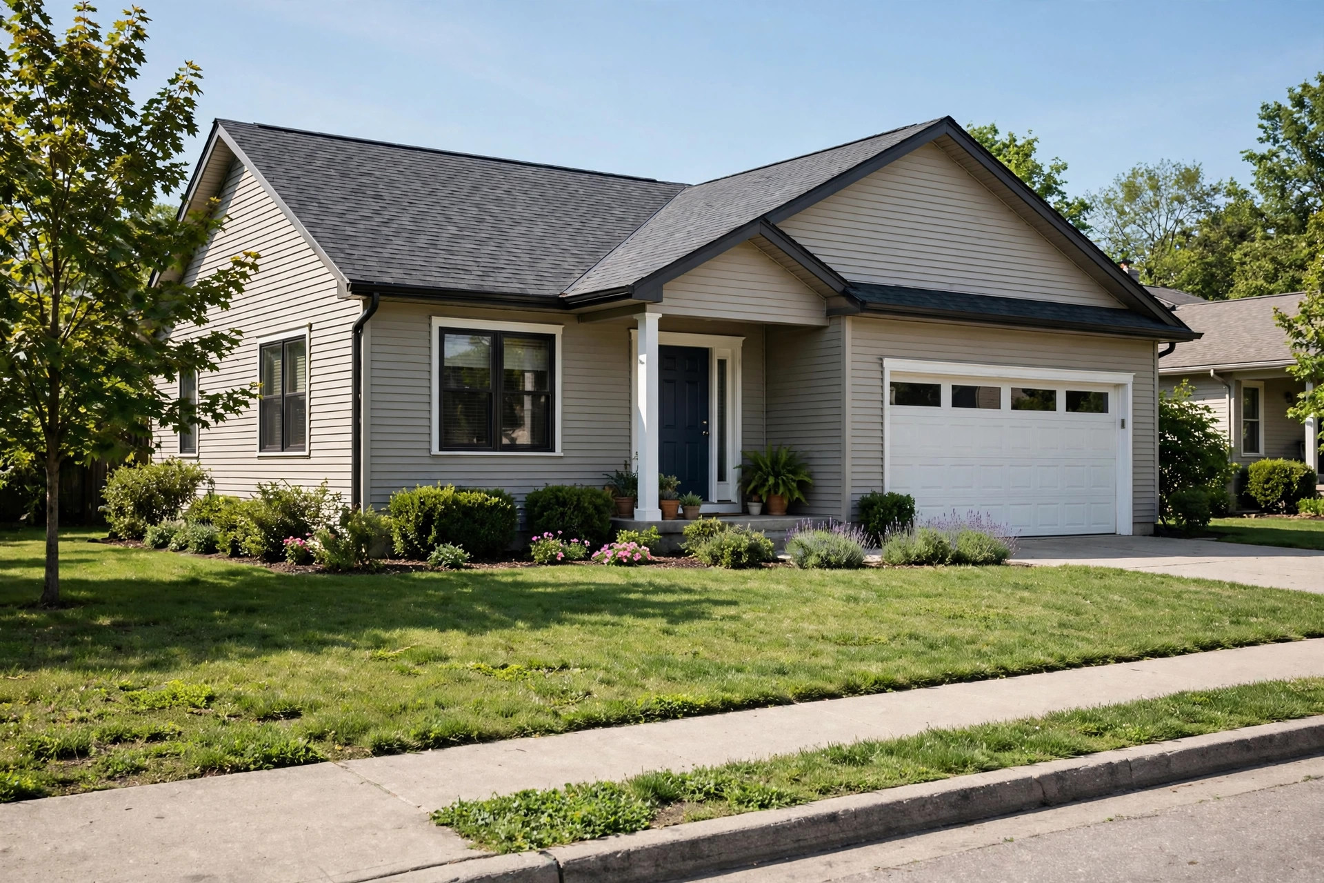 Suburban home exterior